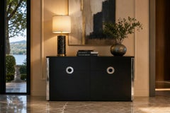 Iconic Sideboard 2 Doors "Alveo" by Willy Rizzo for Mario Sabot - Design 1970s
