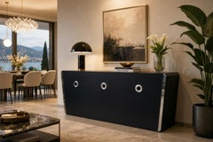 Iconic Sideboard 3 Doors "Alveo" by Willy Rizzo for Mario Sabot - Design 1970s