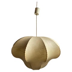 Iconic cocoon pendant chandelier, 1960, Italy