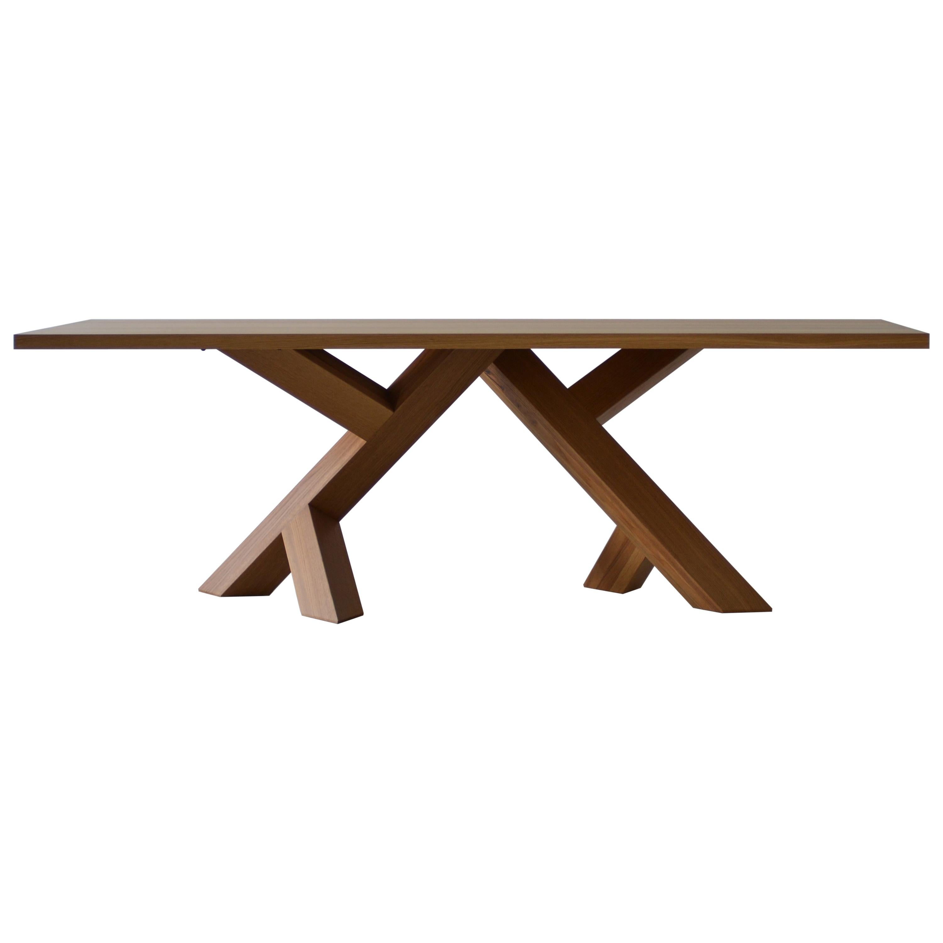 Iconoclast Modern Hardwood Dining Table by Izm