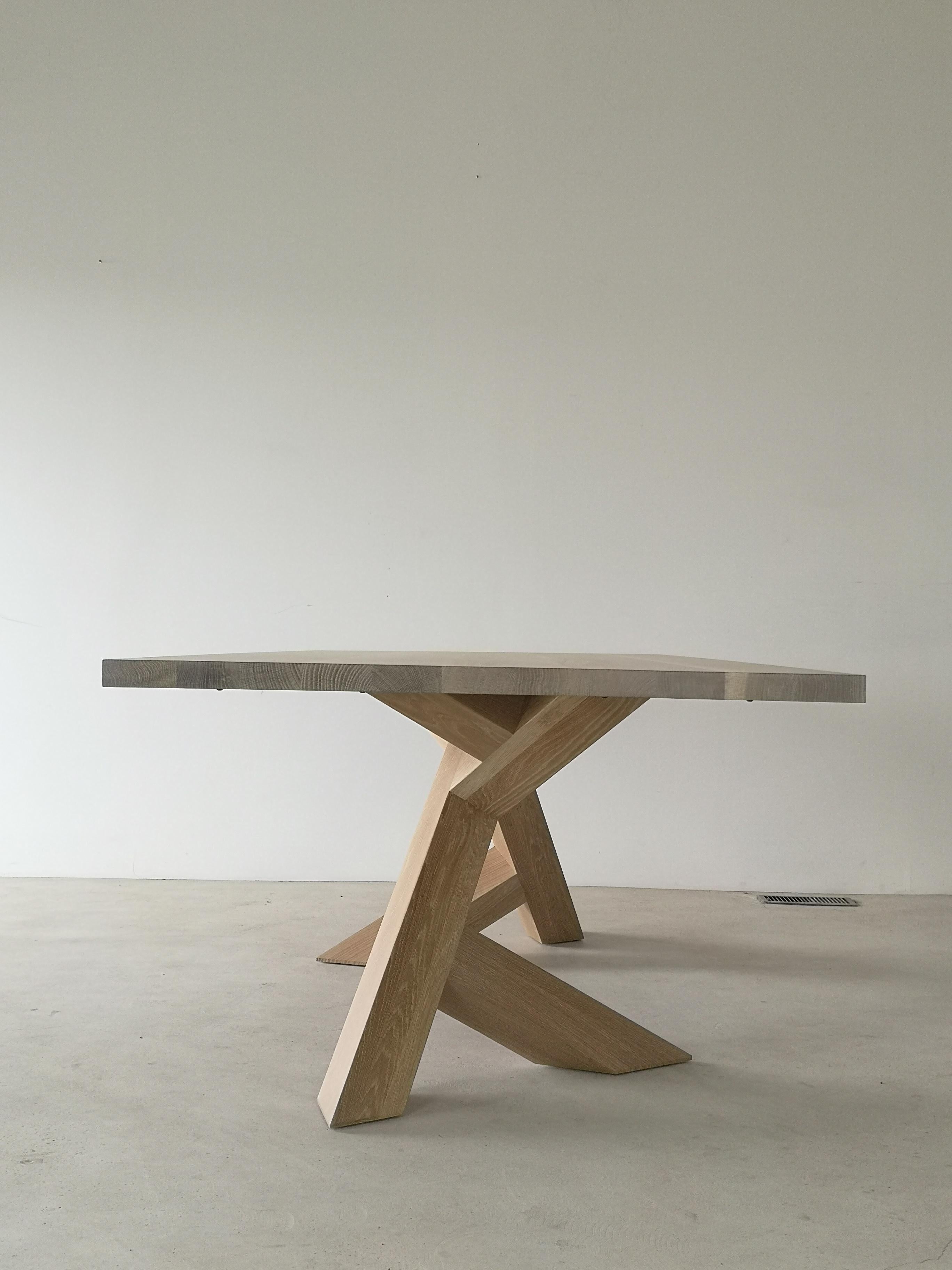 Canadian Iconoclast Modern Walnut Dining Table by Izm For Sale