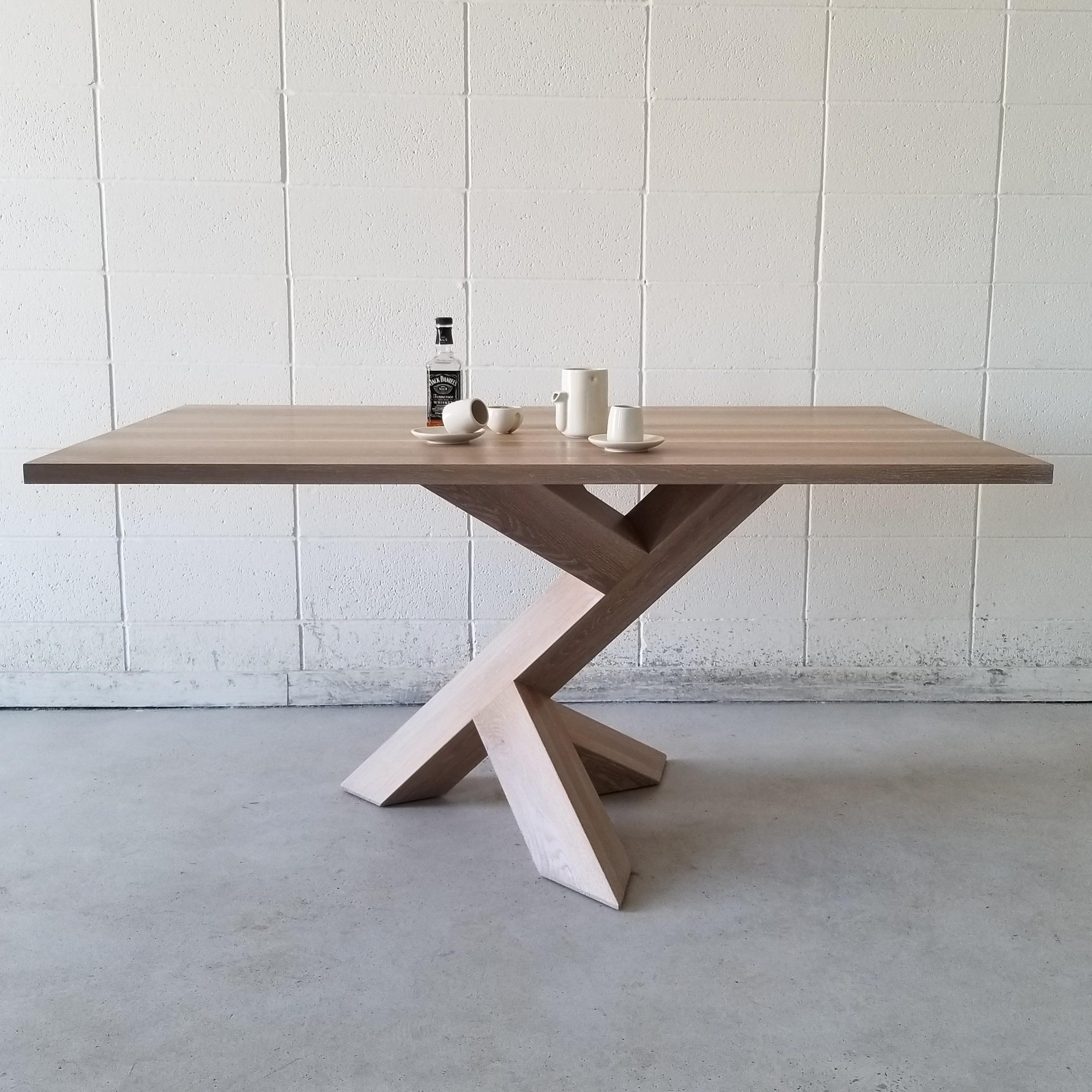 Modern Iconoclast Solid Walnut Pedestal Desk by Izm Design For Sale