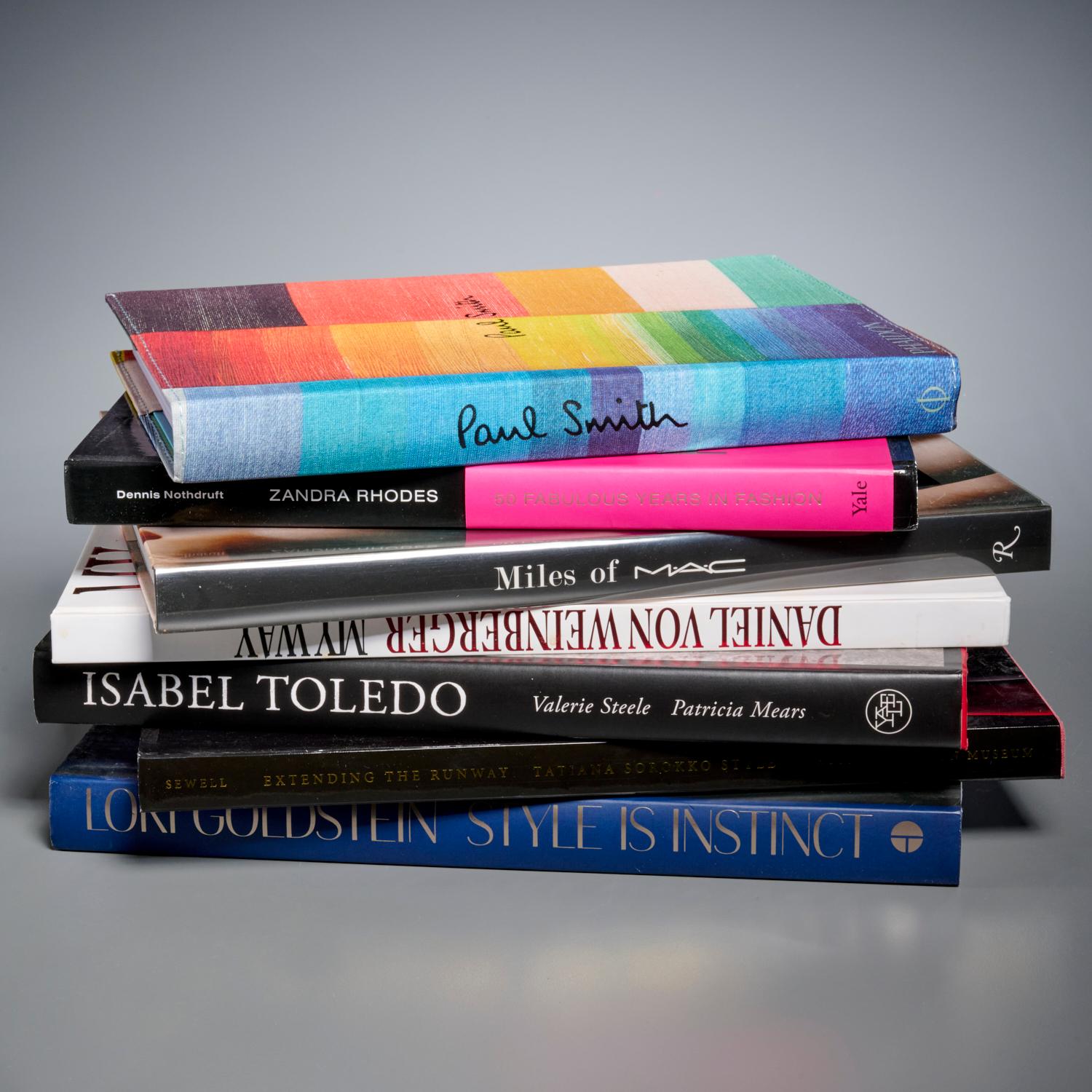 Icons of Fashion Design (7 Vols)., Some Signed and Inscribed to Iris Apfel For Sale 1