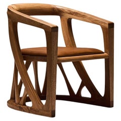 Chaise Icpalli en bois dur Rosa Morada massif