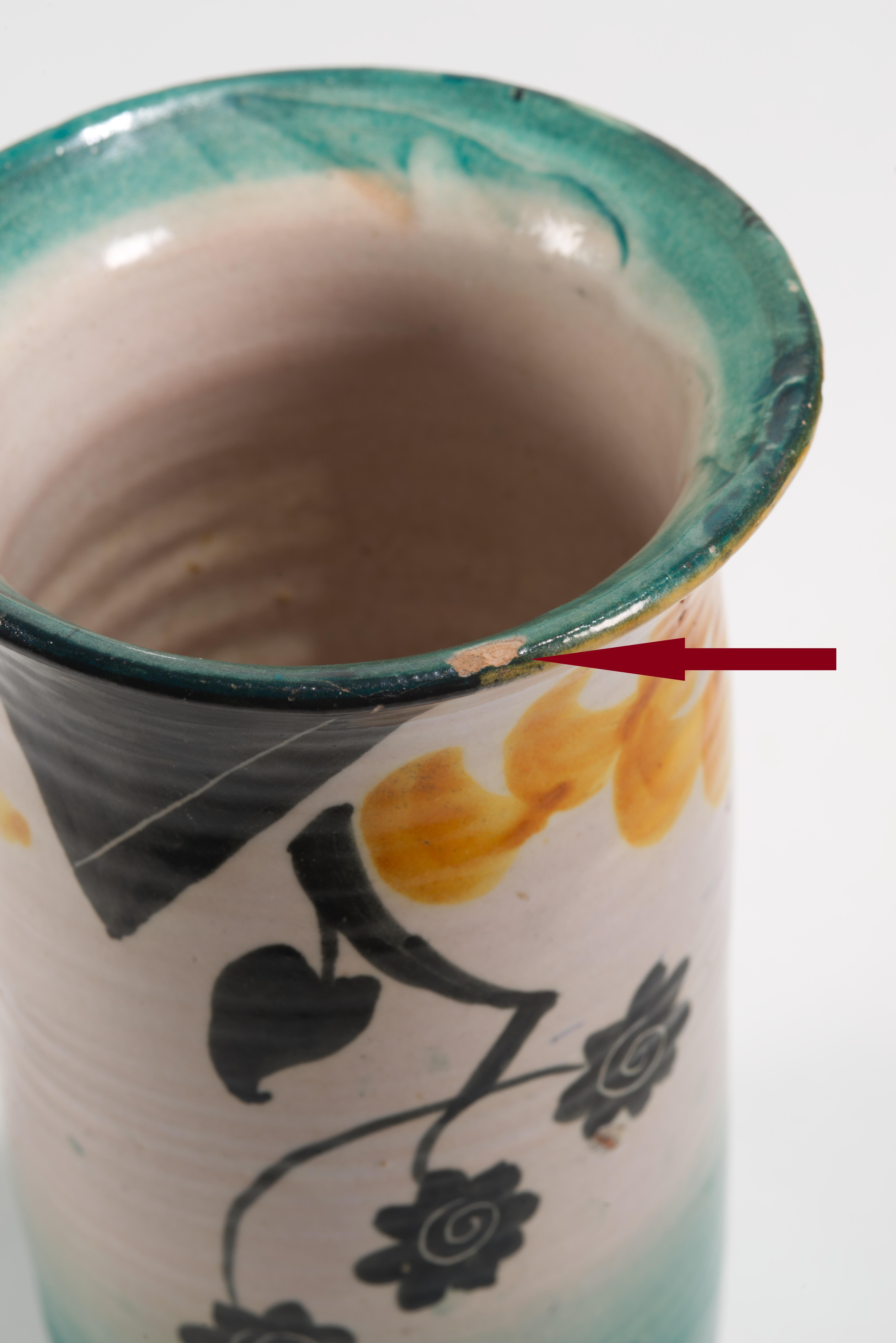 Vaso in maiolica Art Deco di I.C.S., Italia 1927-1940 in vendita 2