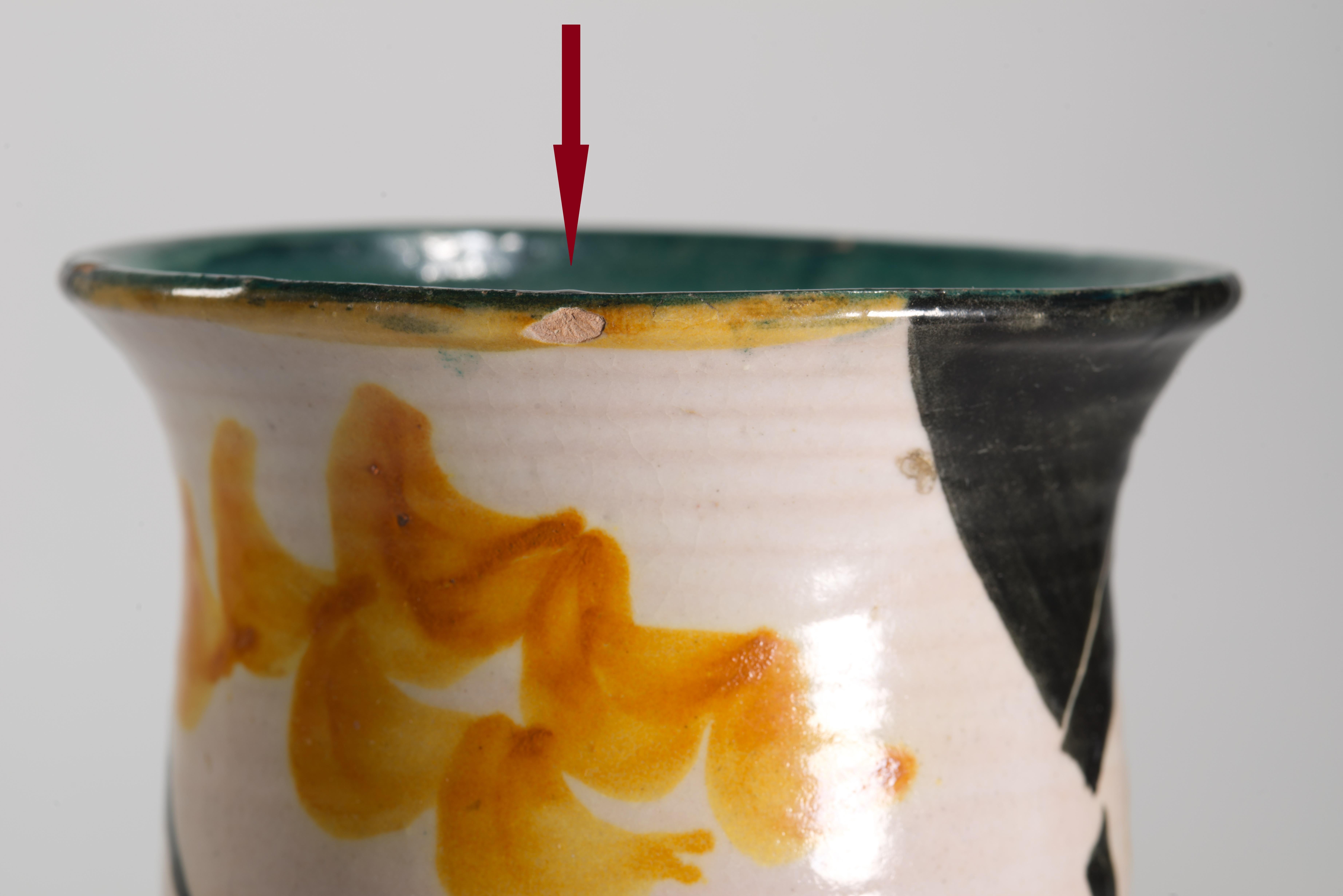 Vaso in maiolica Art Deco di I.C.S., Italia 1927-1940 in vendita 3