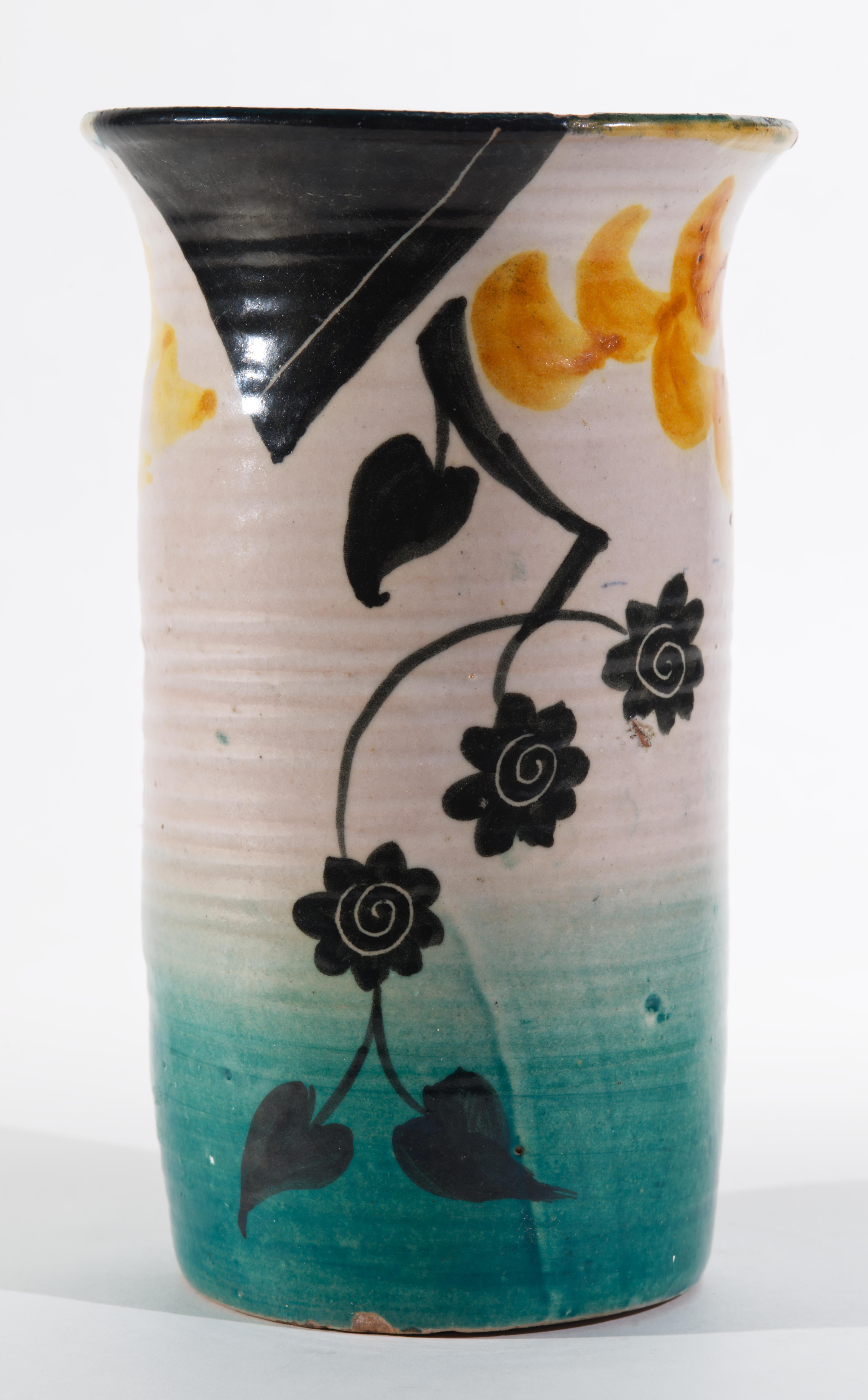Vaso in maiolica Art Deco di I.C.S., Italia 1927-1940 in vendita 5