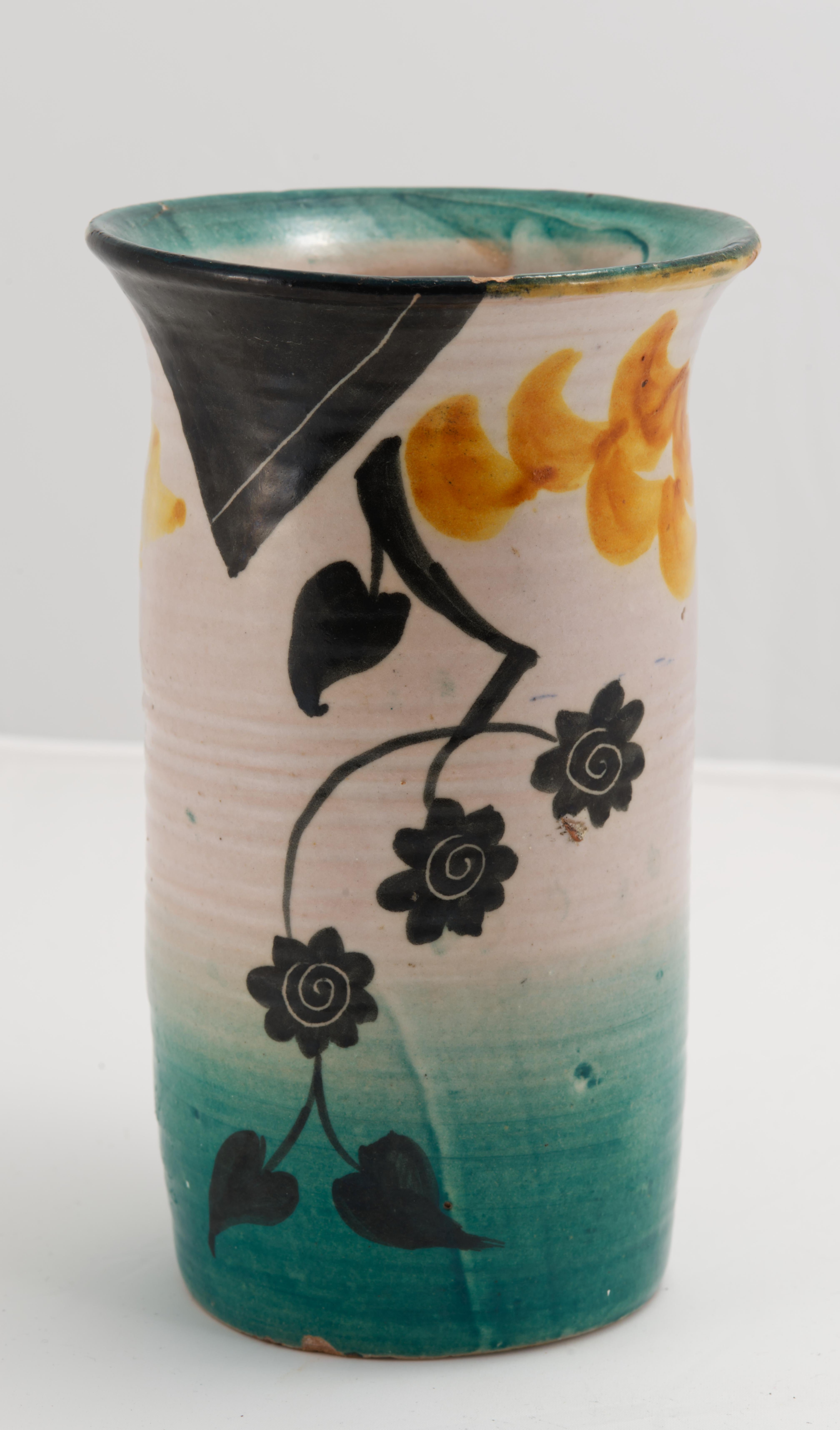 Vaso in maiolica Art Deco di I.C.S., Italia 1927-1940 in vendita 6