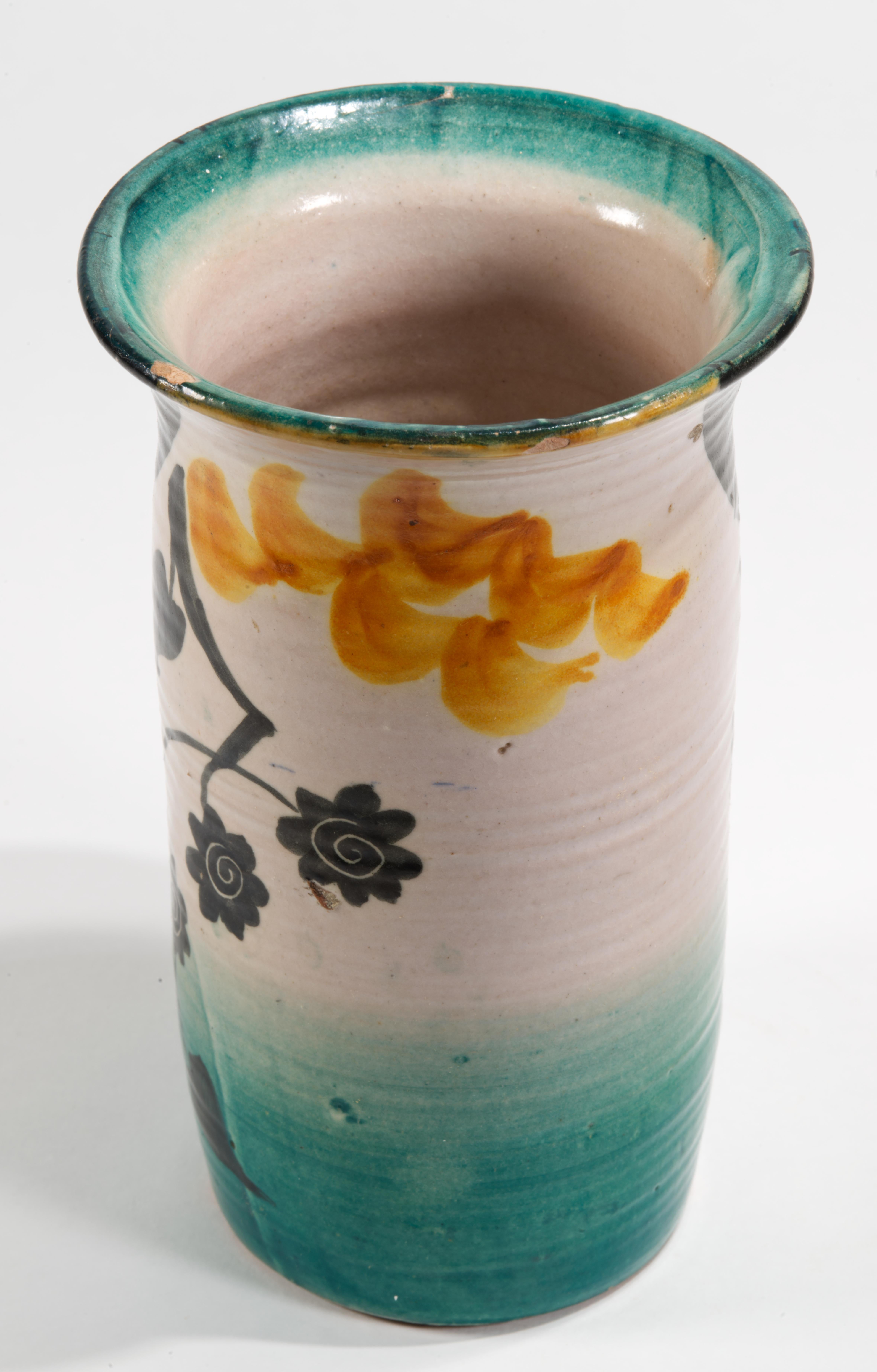 Ceramica Vaso in maiolica Art Deco di I.C.S., Italia 1927-1940 in vendita