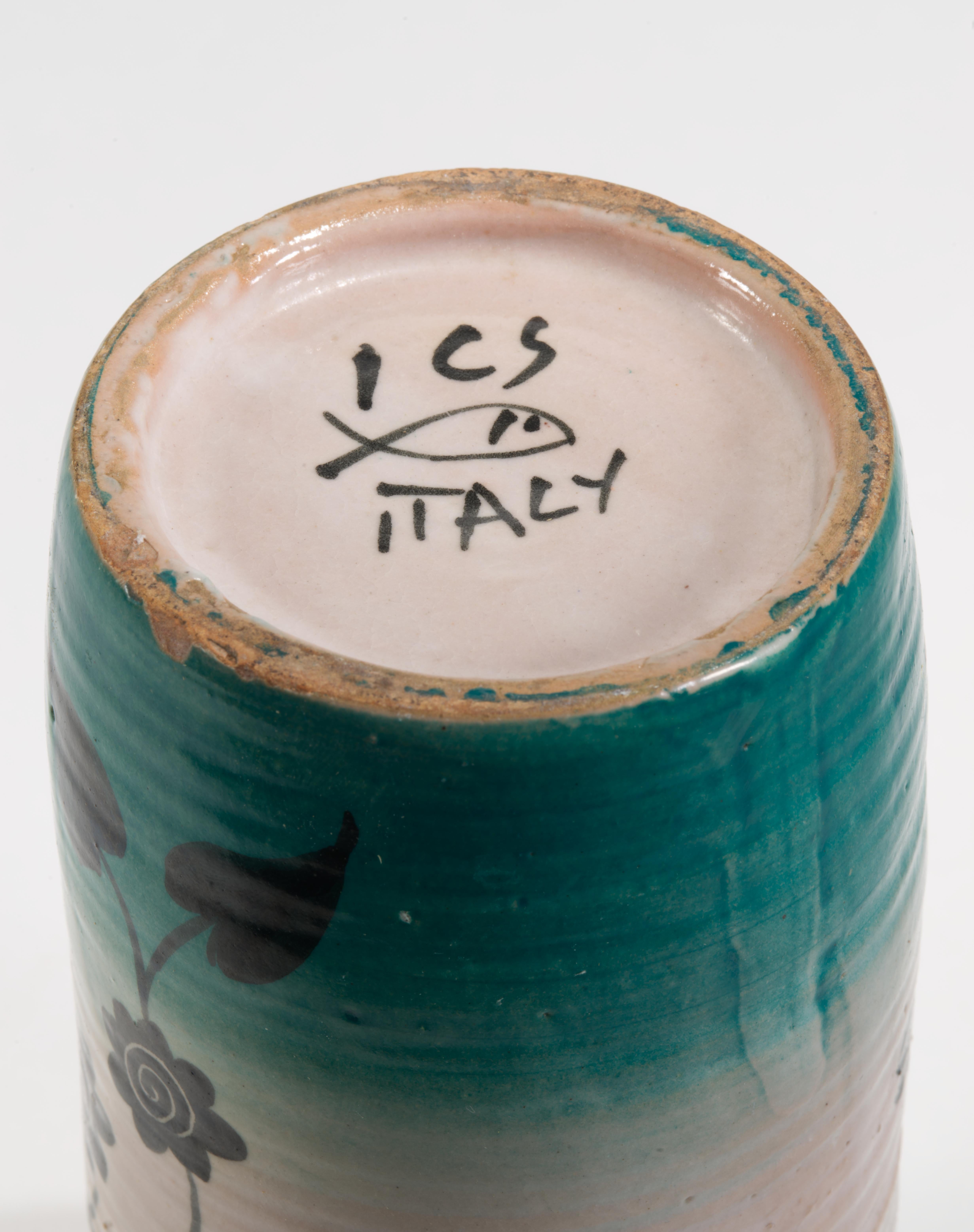 Vaso in maiolica Art Deco di I.C.S., Italia 1927-1940 in vendita 1