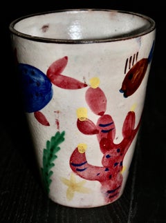 I.C.S. Industria Ceramica Salernitana Capri Underwater Scene Vase