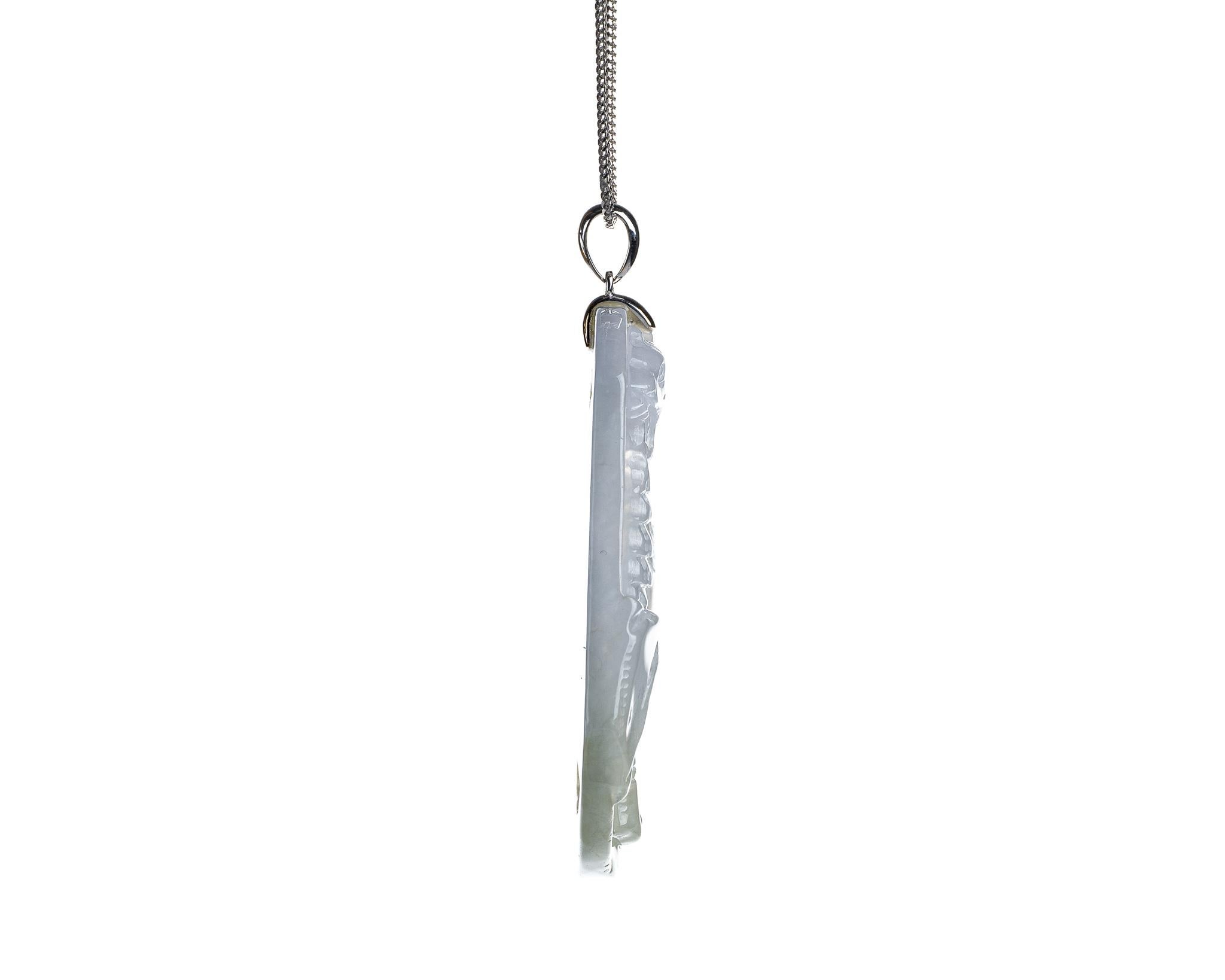 icy jade pendant