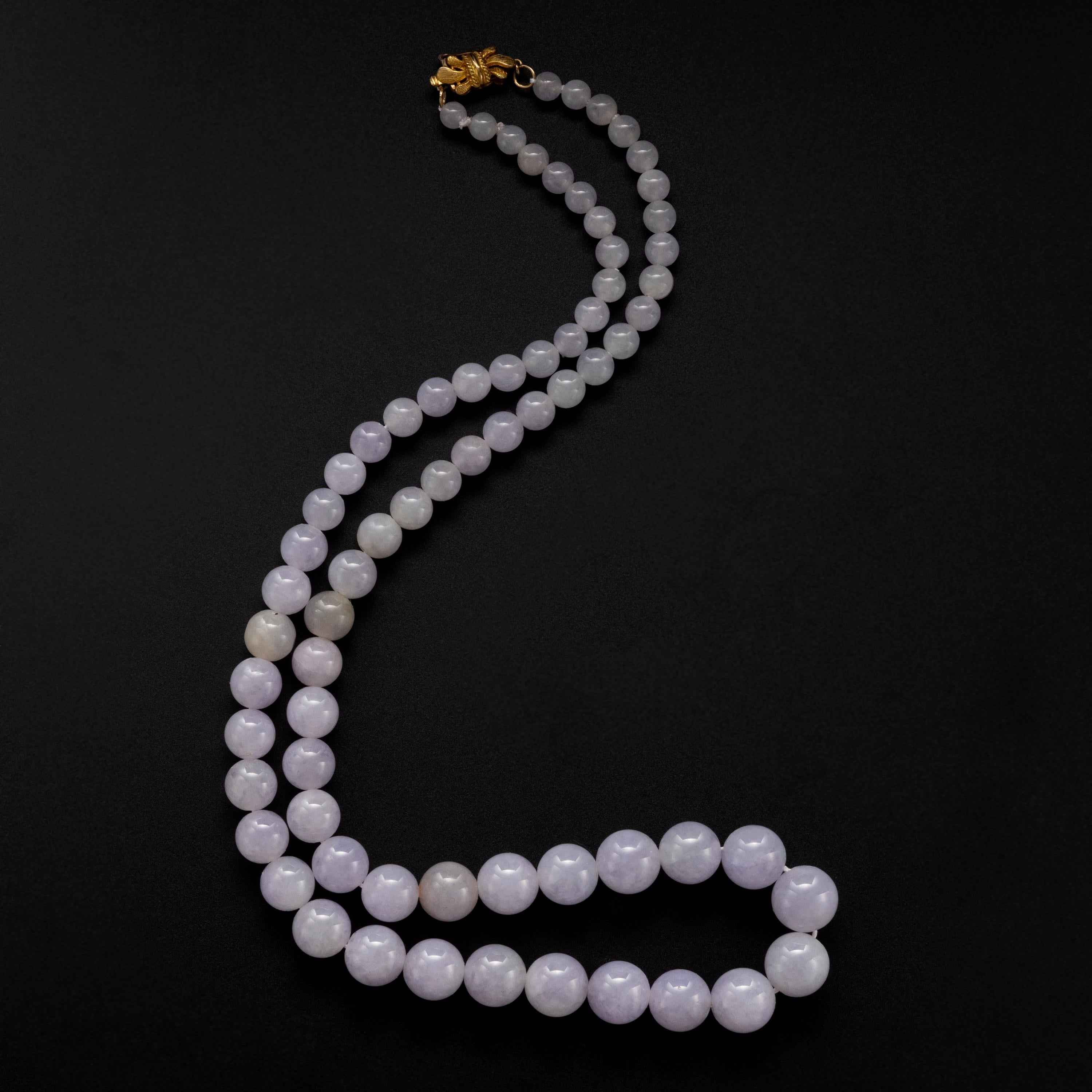 lavender jade beads