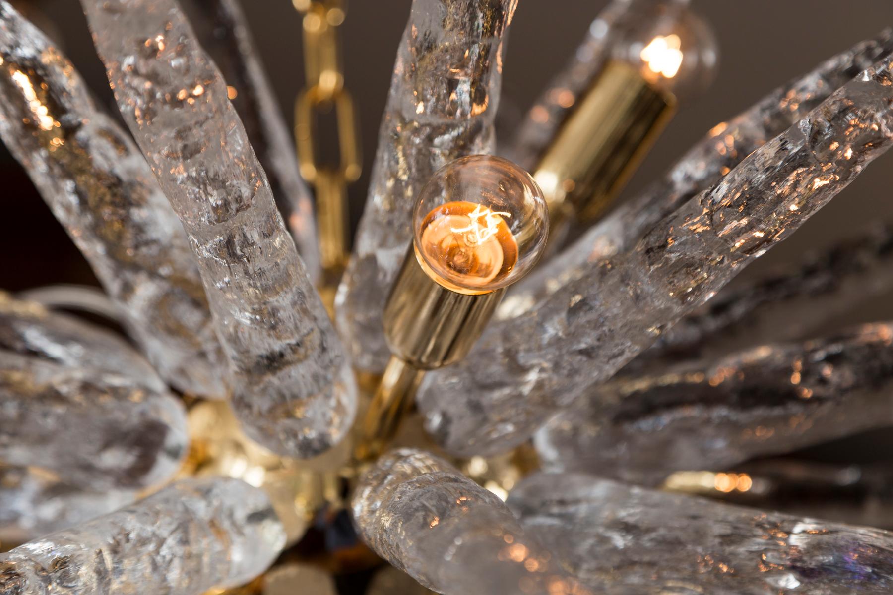 Plafonnier Icy Starburst en verre de Murano, contemporain 2