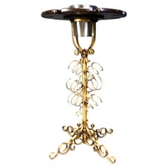 Vintage id century bottle and glass holder, 1960s