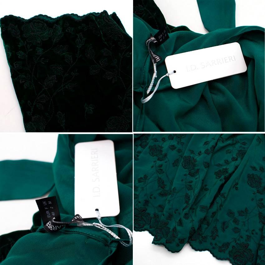 I.D Sarrieri Embroidered Velvet Robe For Sale 2