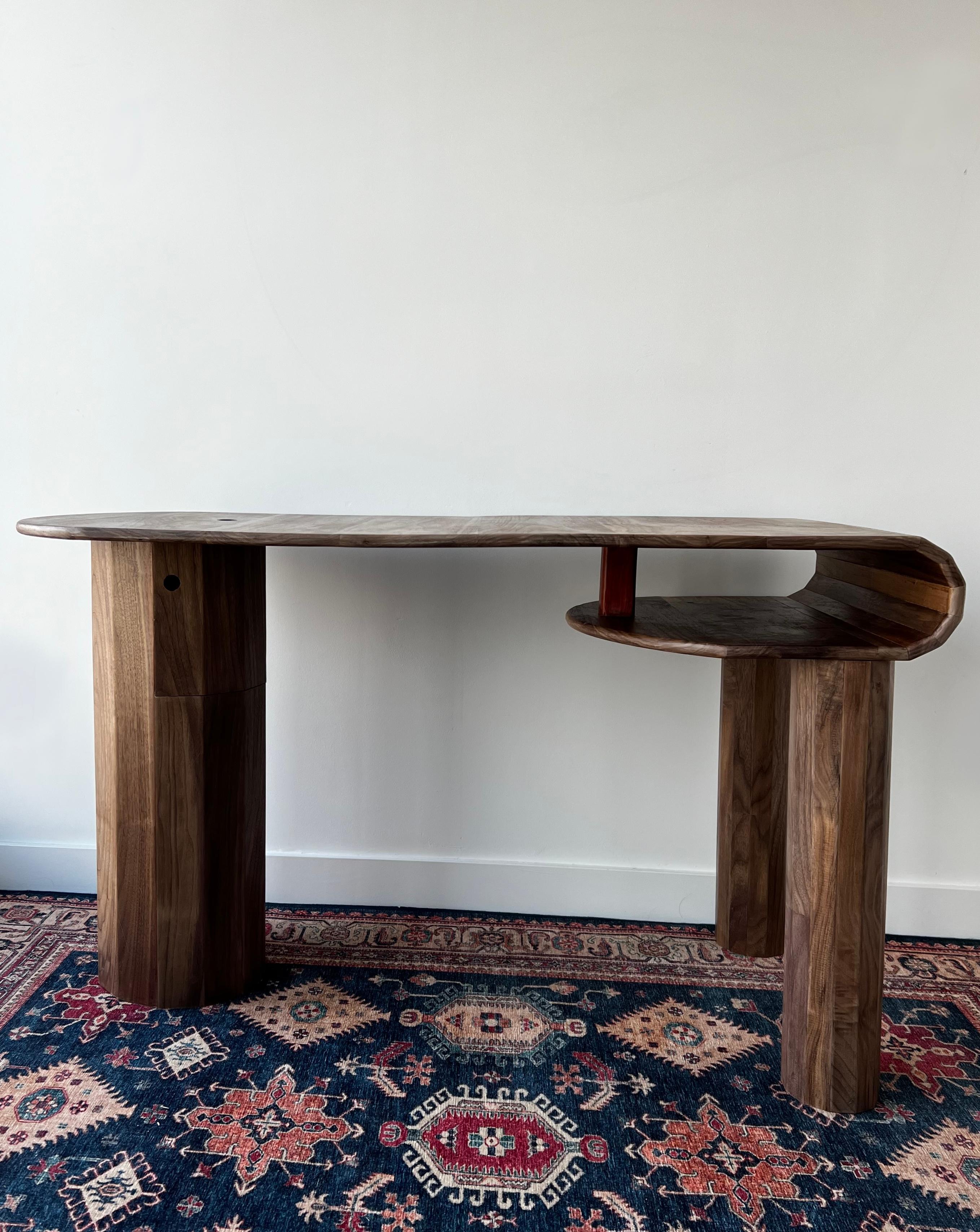 Canadian iD-v1 Walnut Forma Desk For Sale