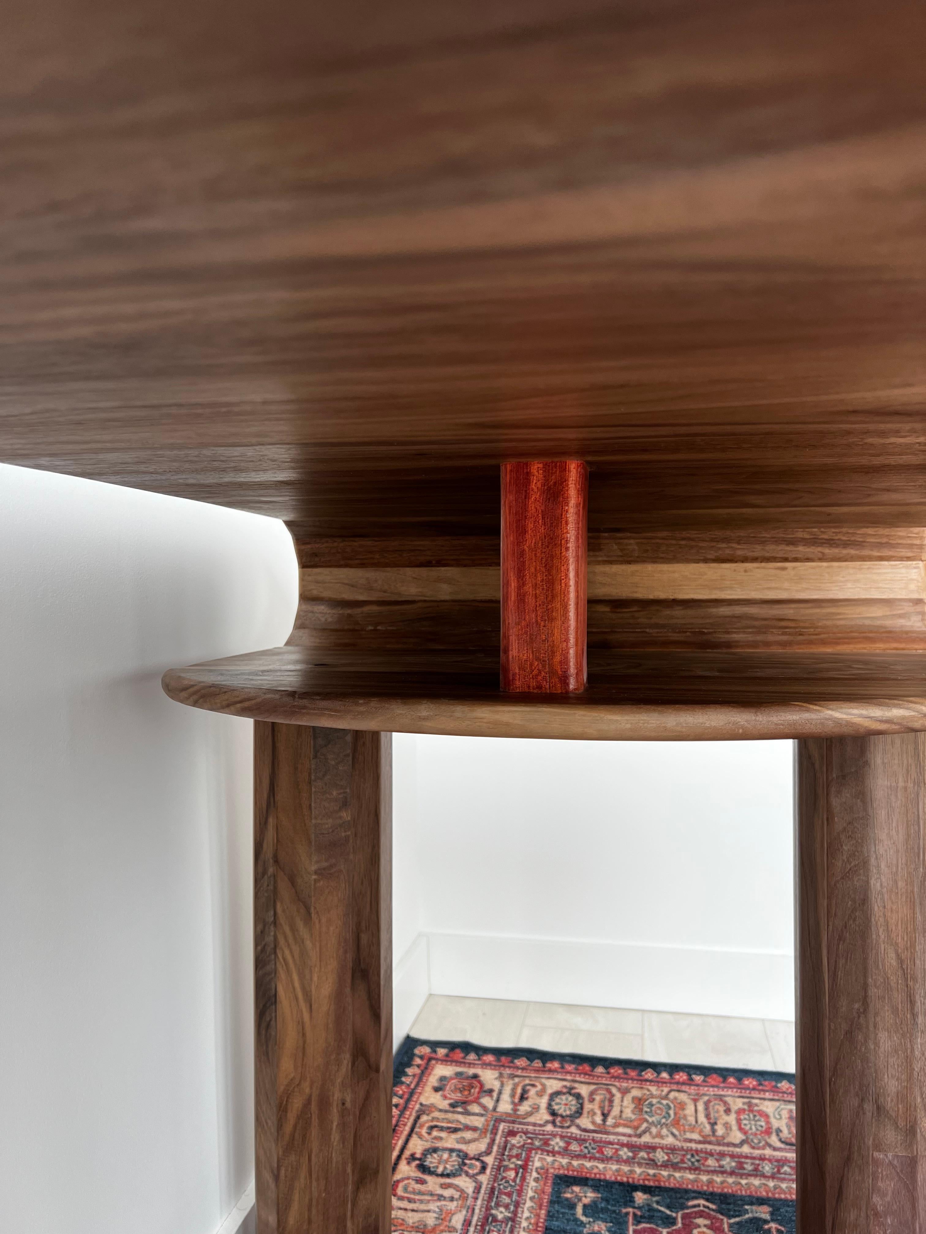 Woodwork iD-v1 Walnut Forma Desk For Sale