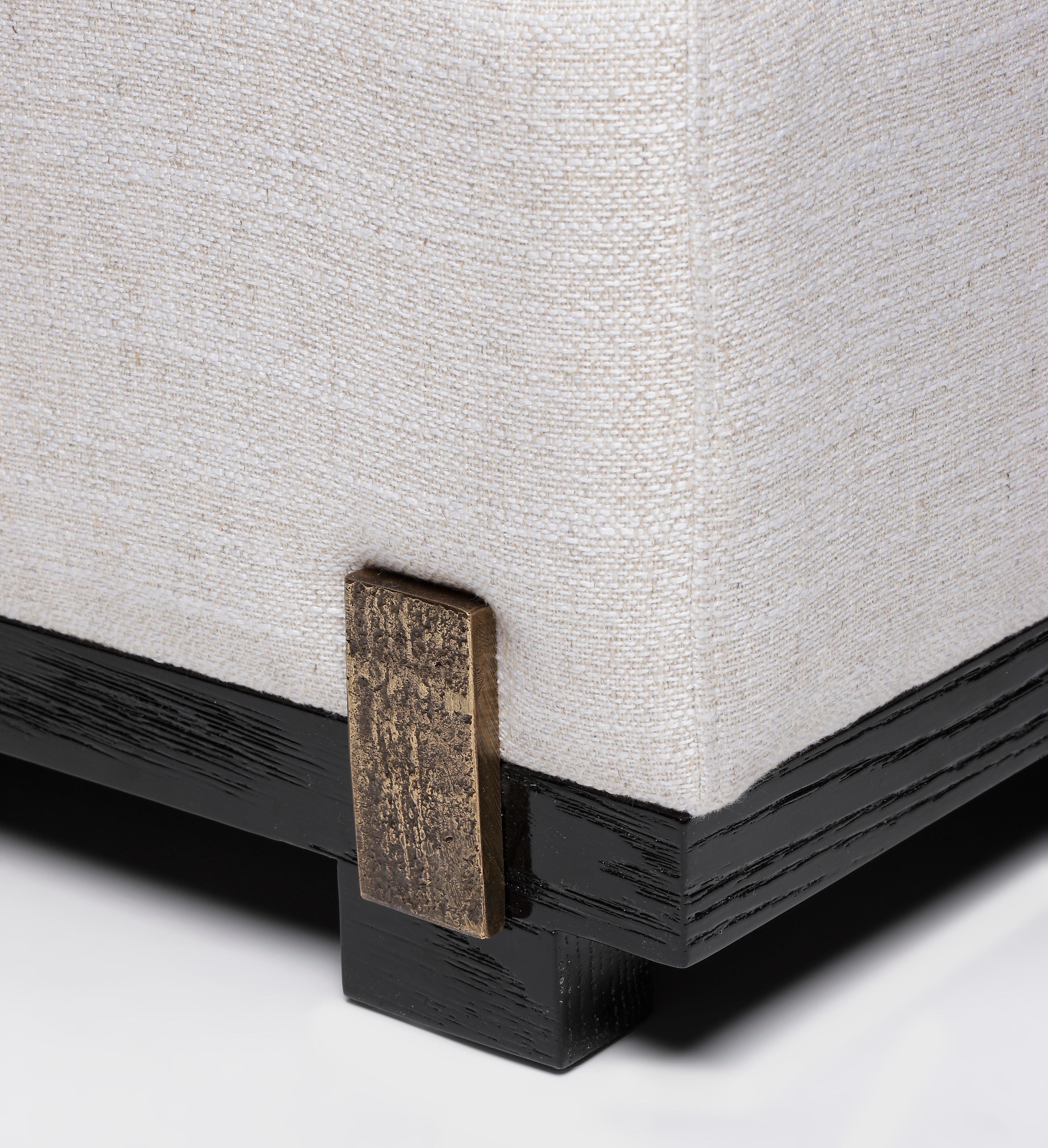 Mid-Century moderno Poltrona IDA, in Oak Oak spazzolato sabbia, realizzata a mano in Portogallo da Duistt in vendita