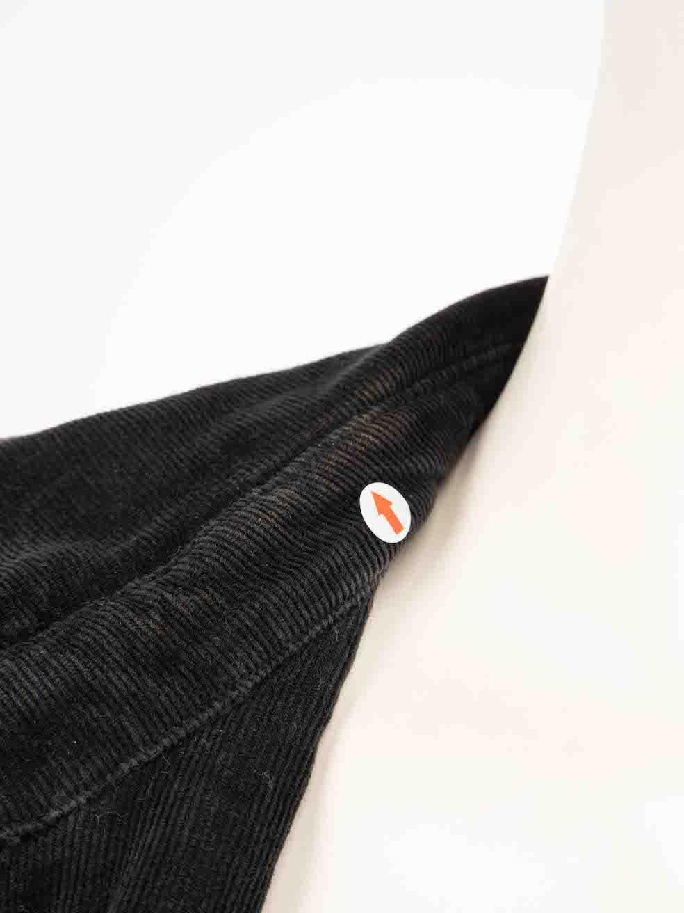 Women's Ida Black Corduroy Zipped Jumpsuit Size XS For Sale
