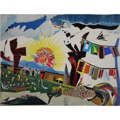 CIRCA 1950 Ida Colucci - Collage für ein Feriendorf