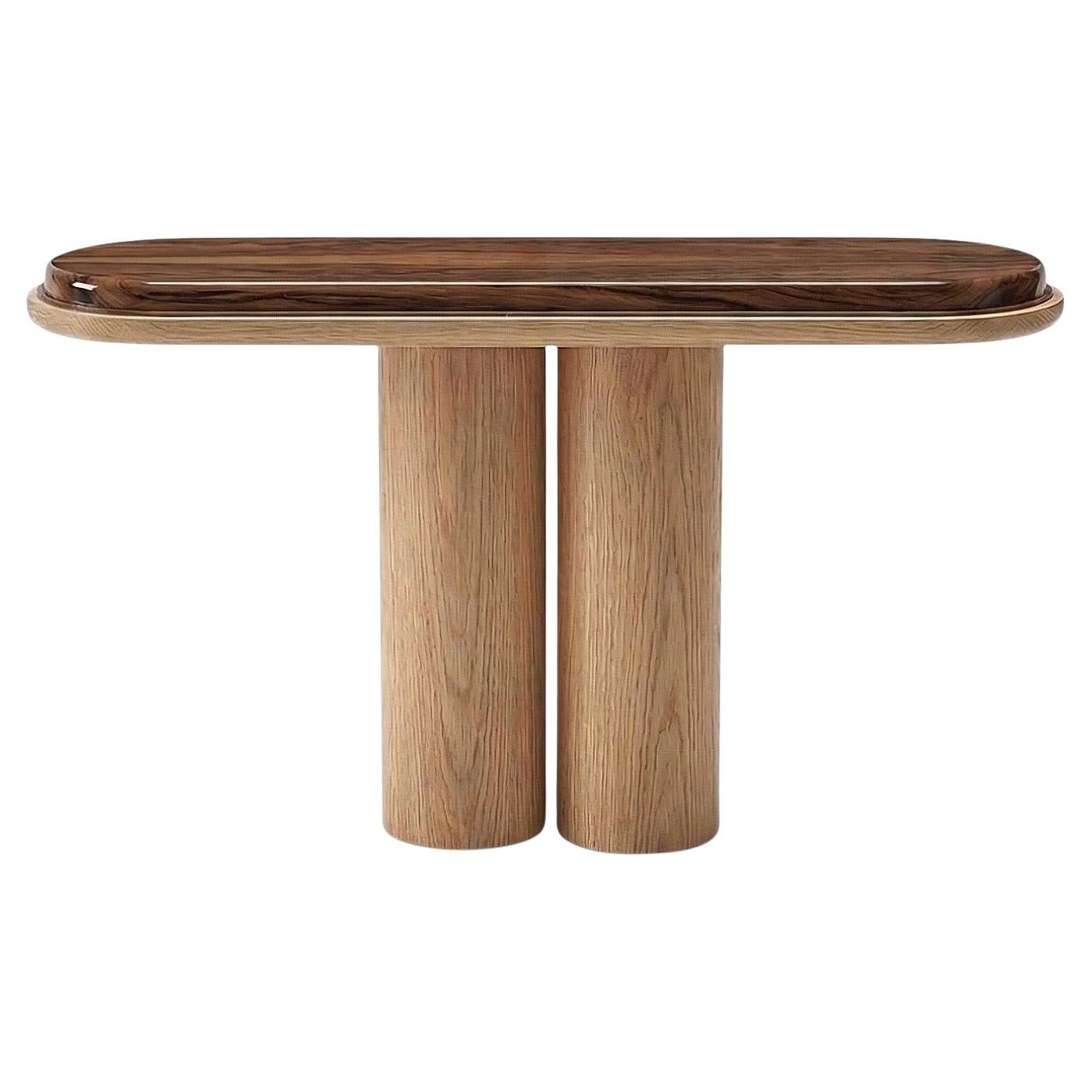 IDA CONSOLE - Oak and brown wood