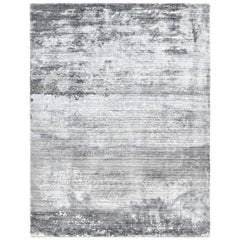 Ida, Contemporary Abstract Hand Loomed Area Rug, Charcoal