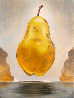 Float, natural, oil painting, florals & nature, pears, gold & yellow