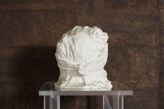 Ida Fuà Mid-Century Modern White Signed Plaster Italian Sculpture, 1940