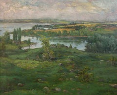 "The Hill Pasture" 1901 by Ida Josephine Burgess, Michigan Hills Impressionist