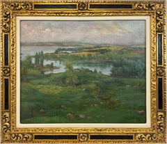 "The Hill Pasture" 1901 by Ida Josephine Burgess, Michigan Hills Impressionist
