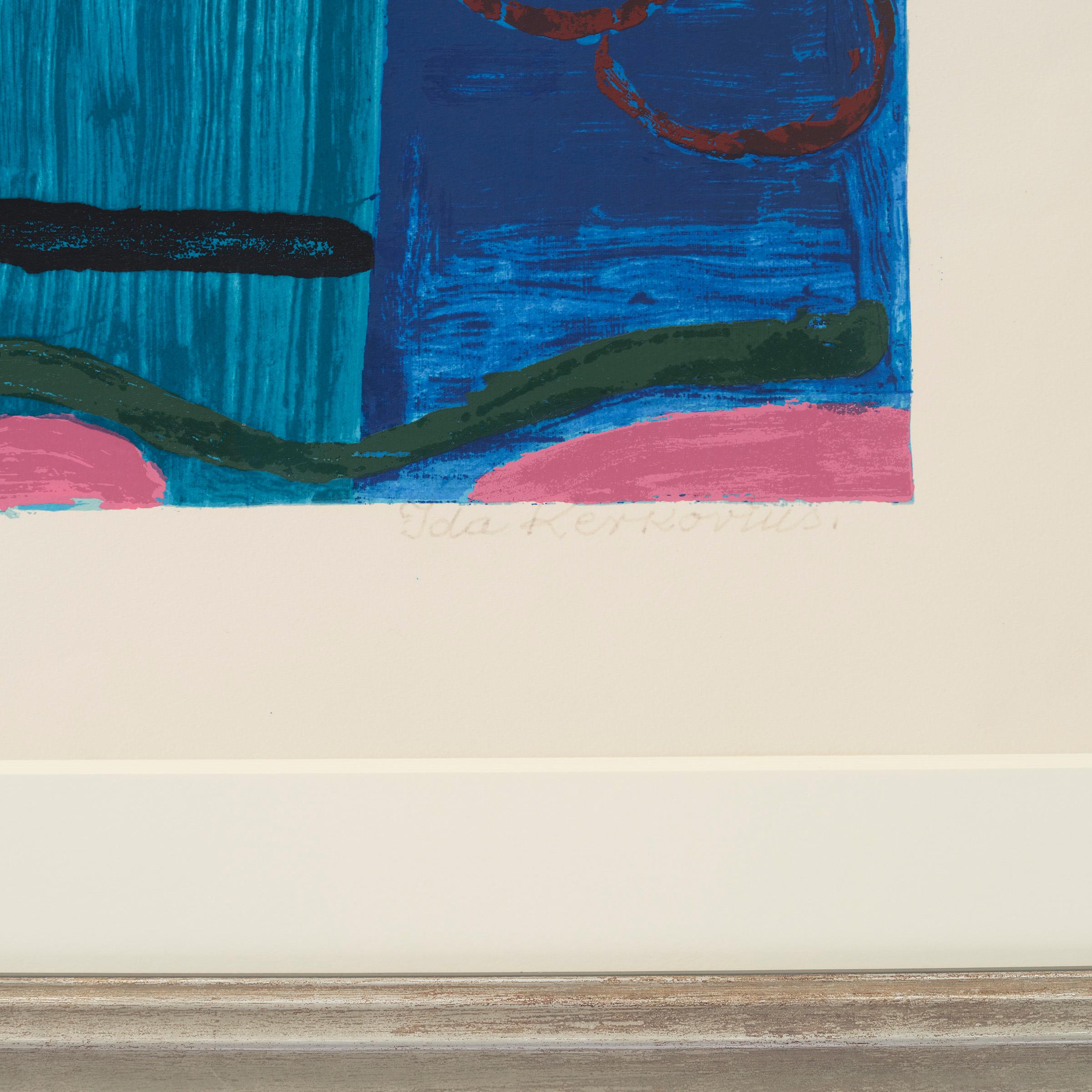 Ida Kerkovius Point-line-Surface-Surface  Serigraphie in 12 Farben, 1966 (Deutsch) im Angebot