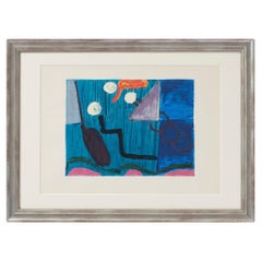 Ida Kerkovius “Point-Line-Surface”  Serigraph in 12 colors, 1966