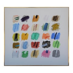 Abstraktes, farbenfrohes Cluster-Gemälde