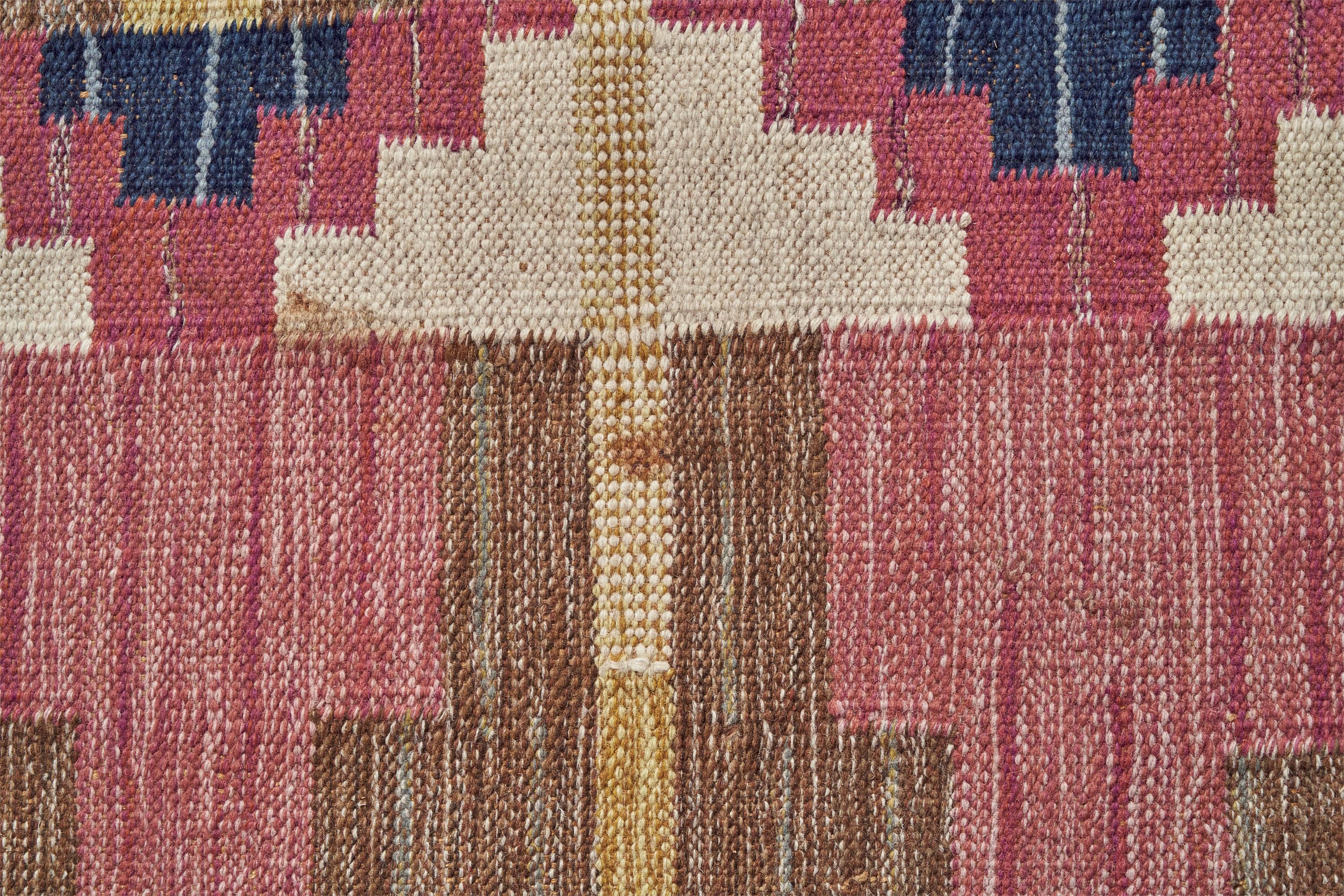 Suédois Ida Rydelius, tapis, laine, Suède, années 1950 en vente