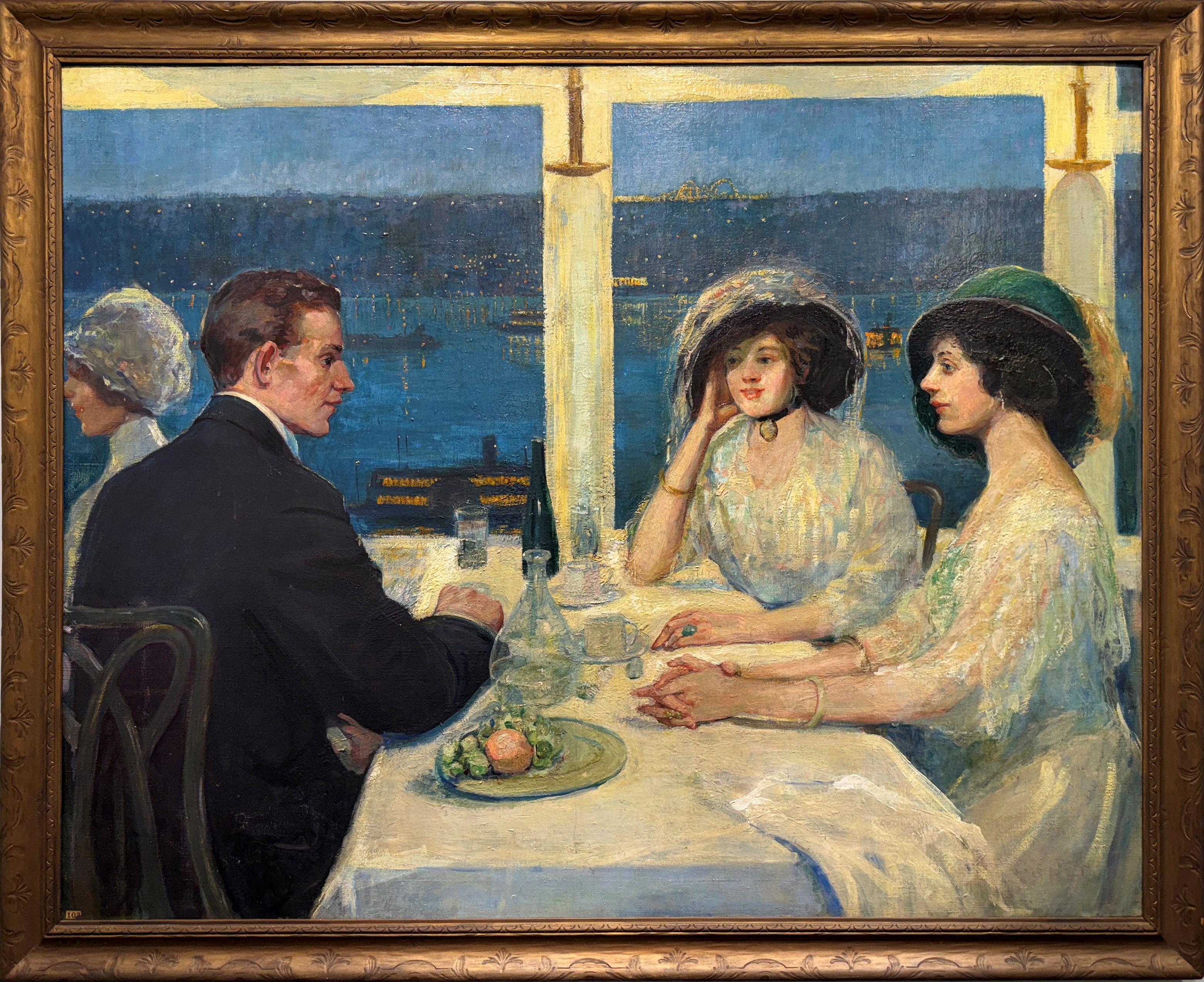 An der Claremont (Ansicht des Hudson River und der Palisades)  Ida Sedgwick Proper im Angebot 1