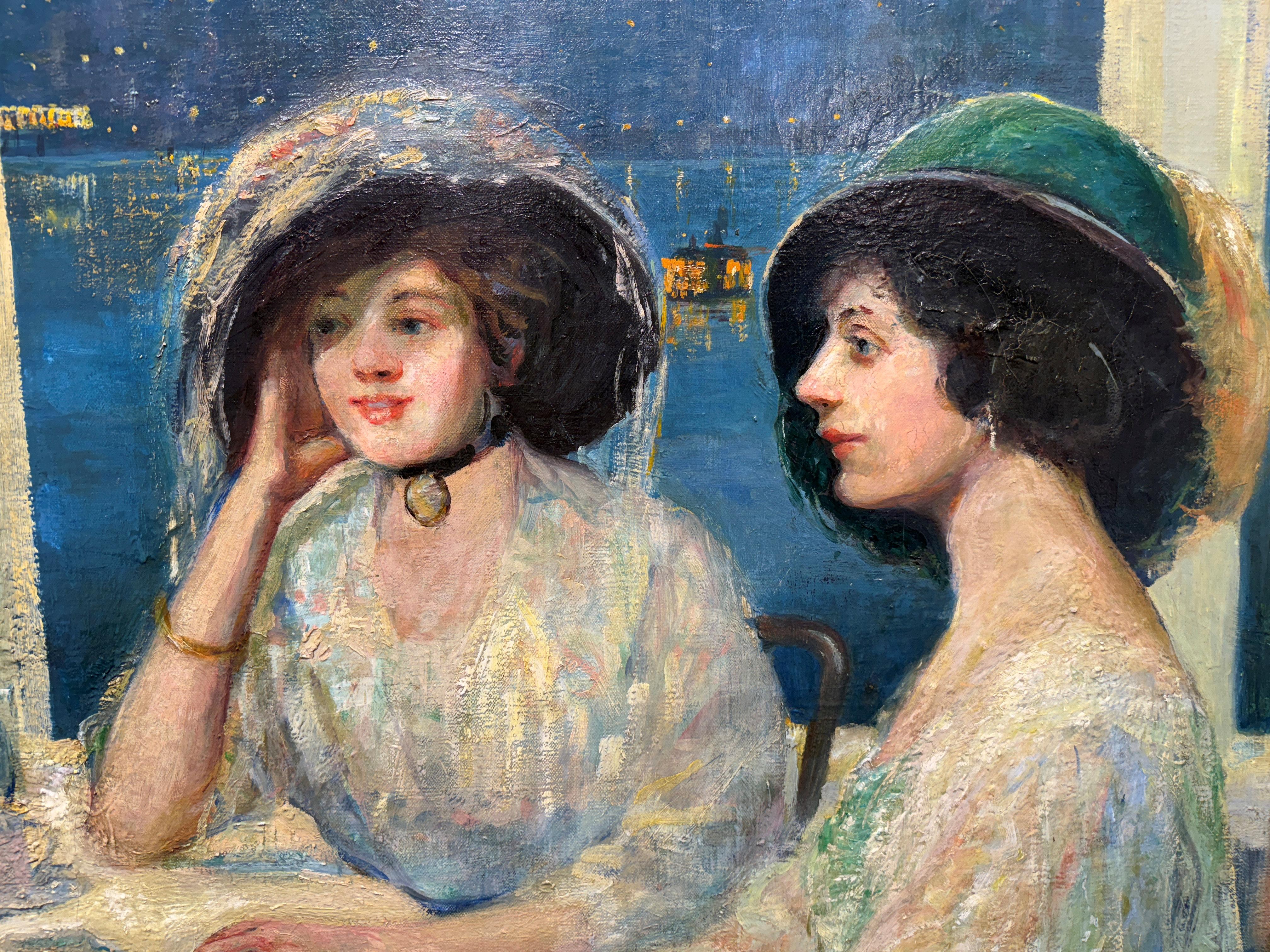An der Claremont (Ansicht des Hudson River und der Palisades)  Ida Sedgwick Proper im Angebot 2