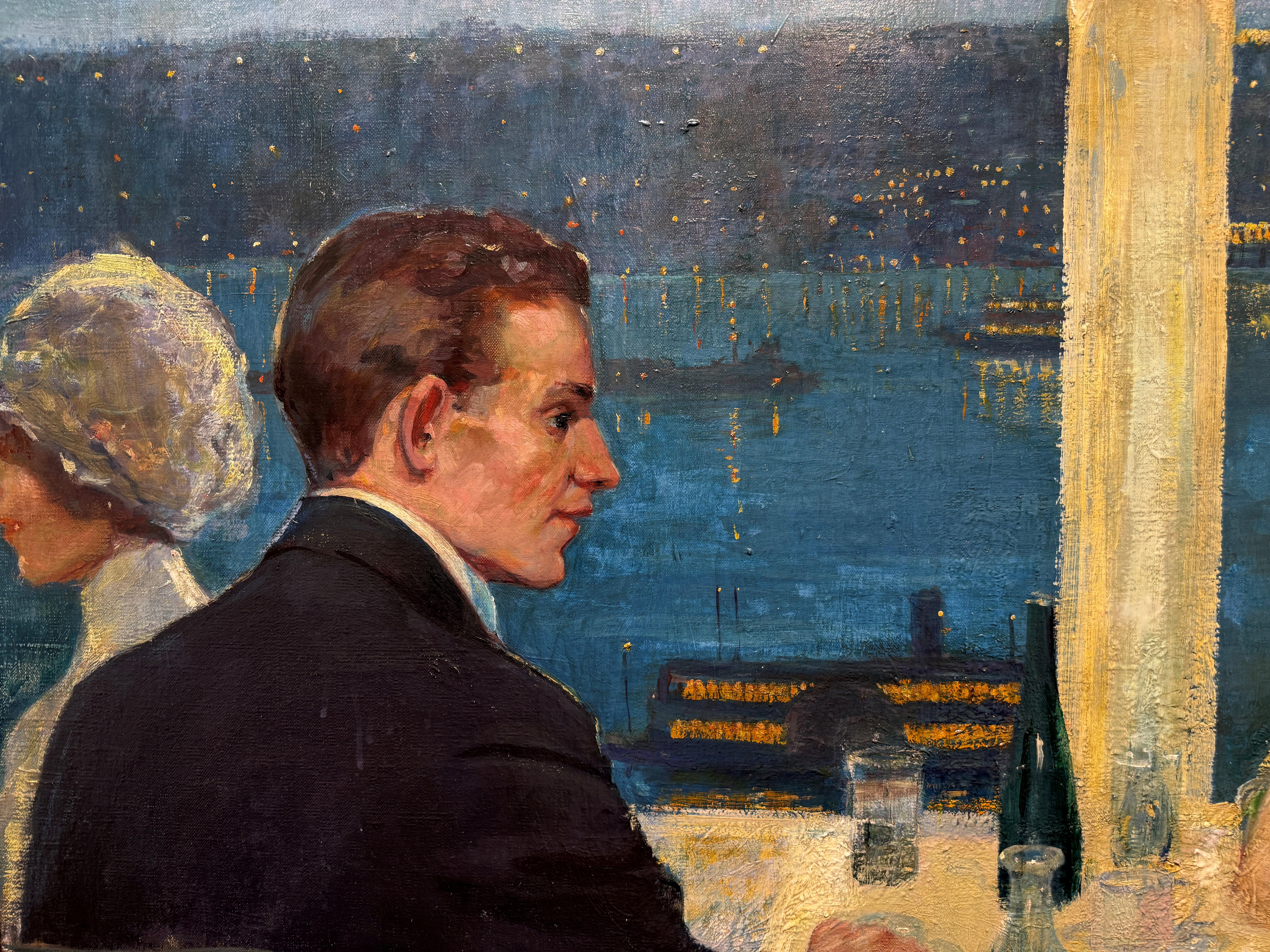 An der Claremont (Ansicht des Hudson River und der Palisades)  Ida Sedgwick Proper im Angebot 3