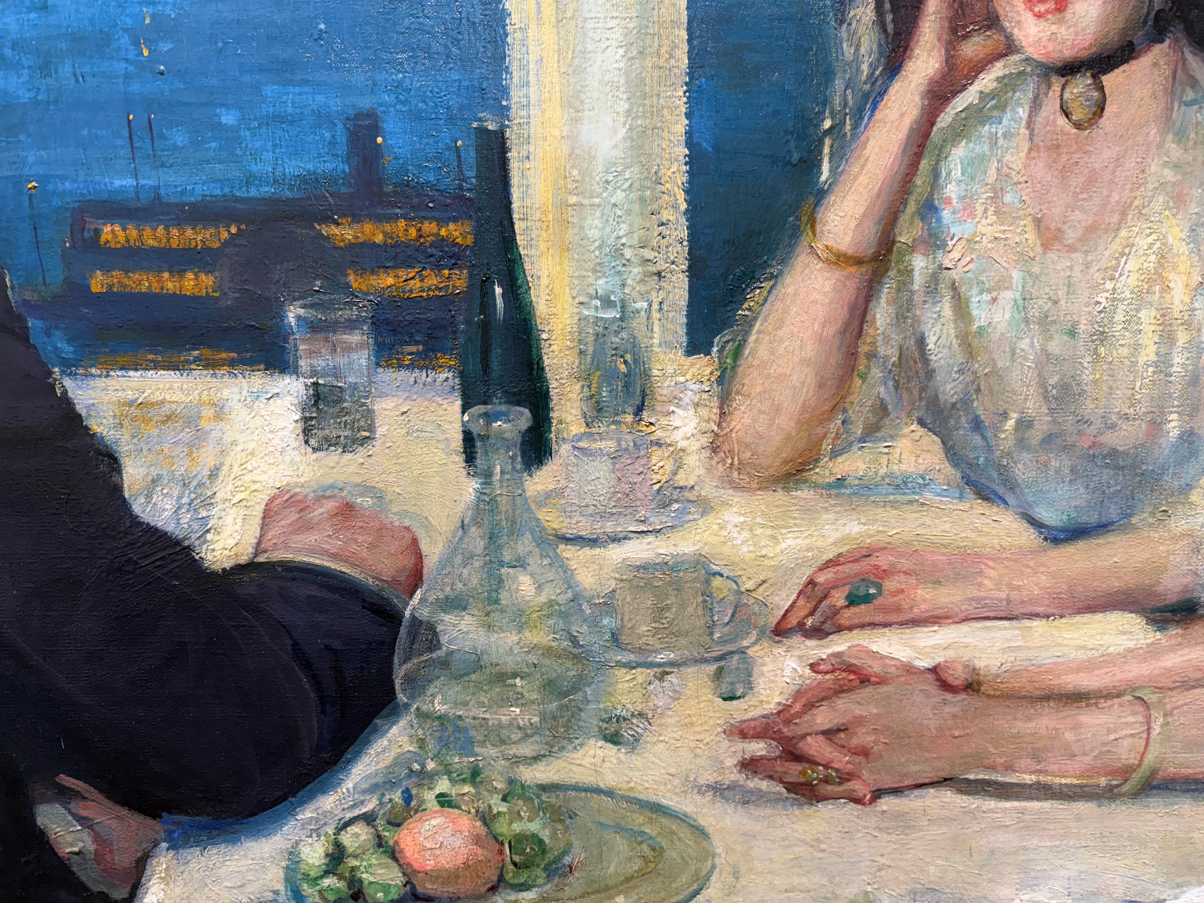 An der Claremont (Ansicht des Hudson River und der Palisades)  Ida Sedgwick Proper im Angebot 4