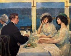 À la Claremont (Vue de la rivière Hudson et de Palisades),  Proper Ida Sedgwick