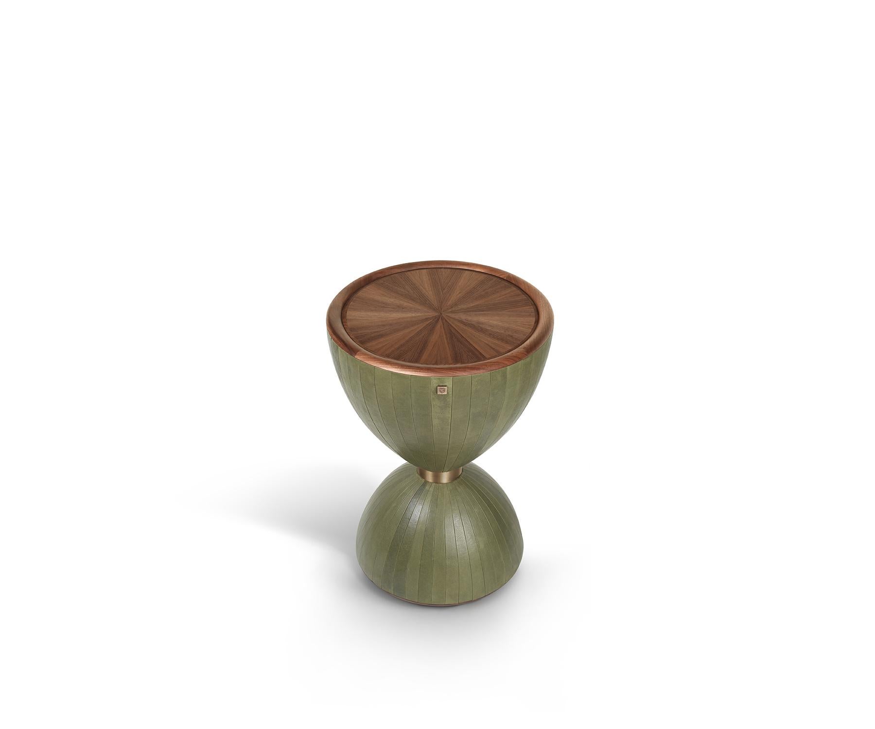 Hand-Crafted Ida Side Table by Madheke For Sale