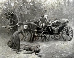 Horse and Carriage Accident - Gay Female Illustrator Golden Age