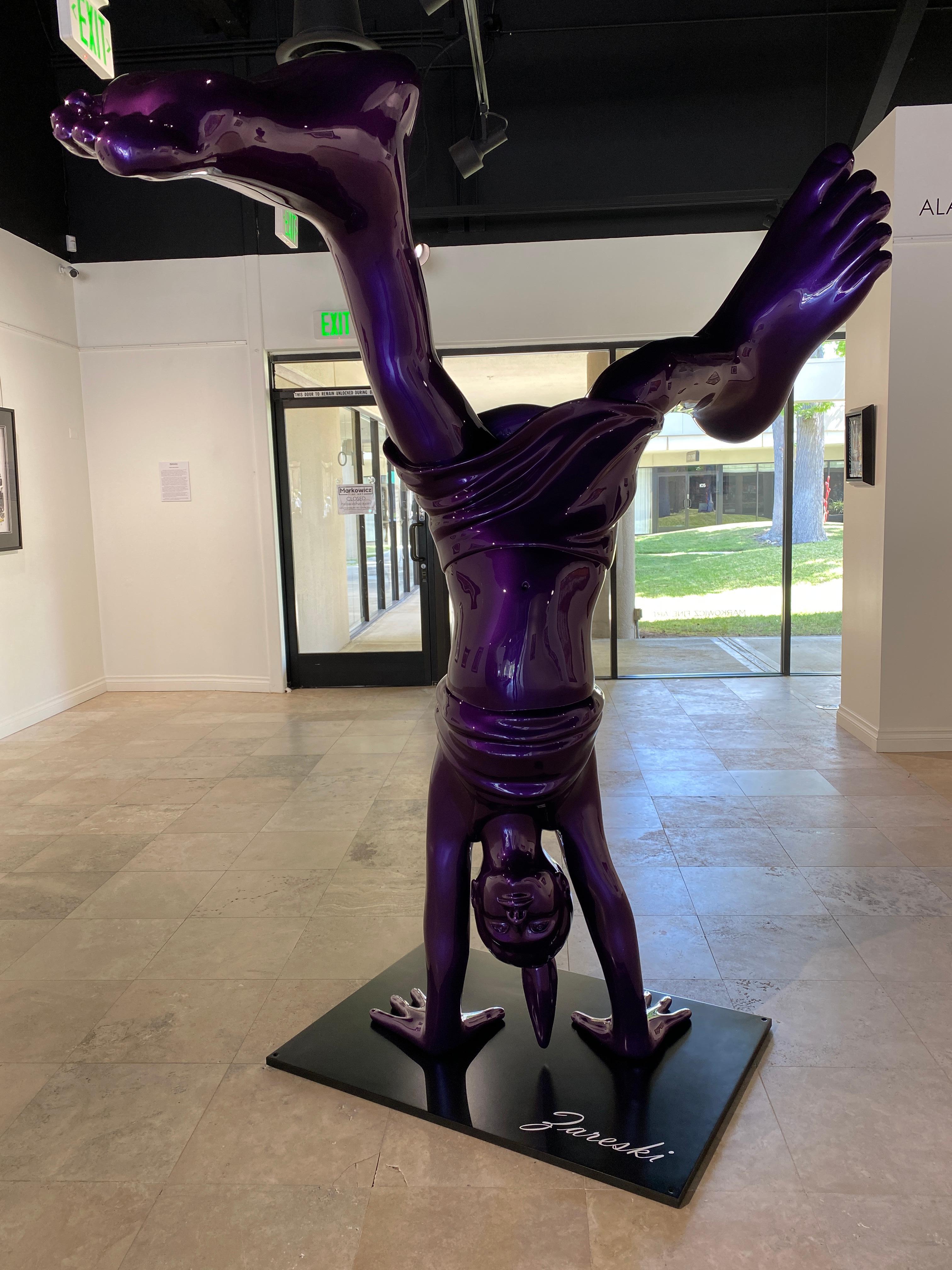 La Nena 220cm Purple 2/8 - Sculpture by Idan Zareski
