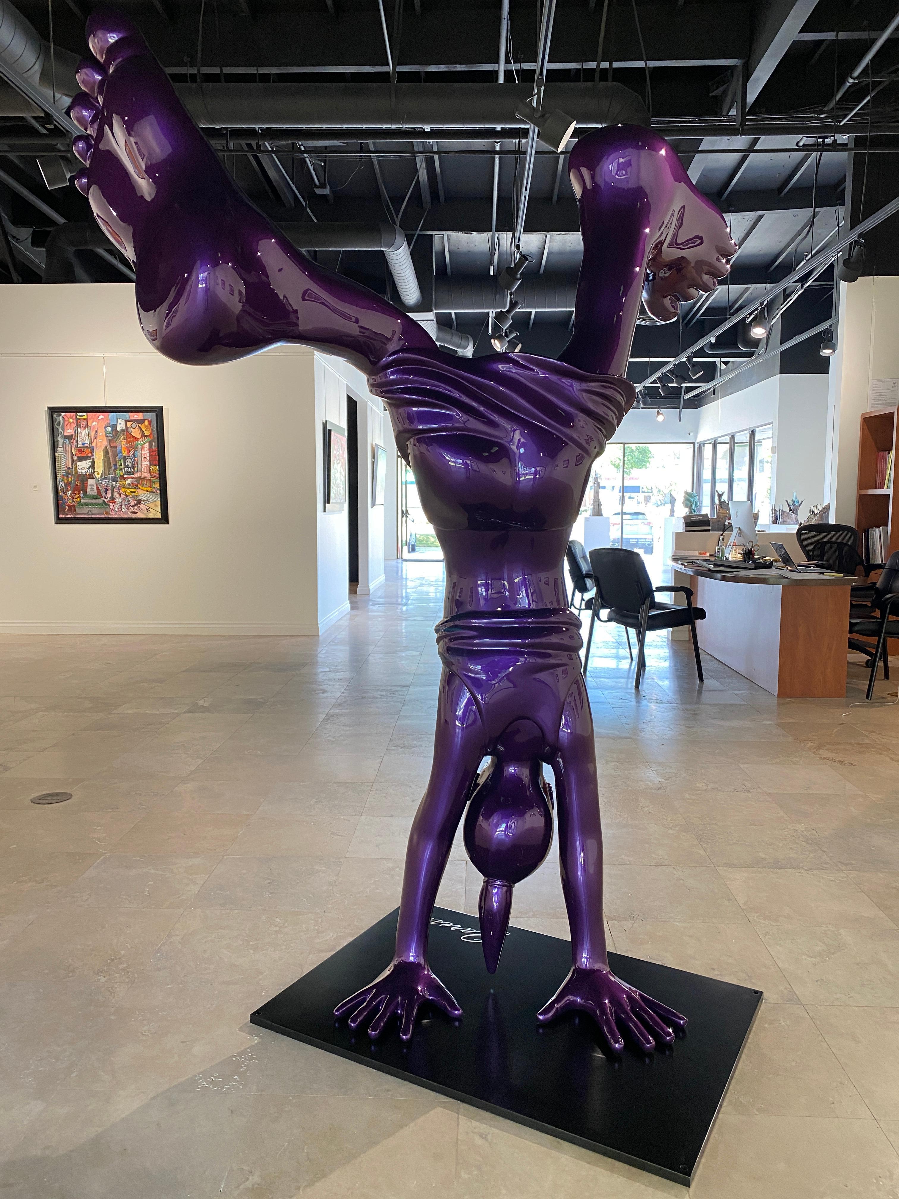 La Nena 220cm Purple 2/8 - Contemporary Sculpture by Idan Zareski