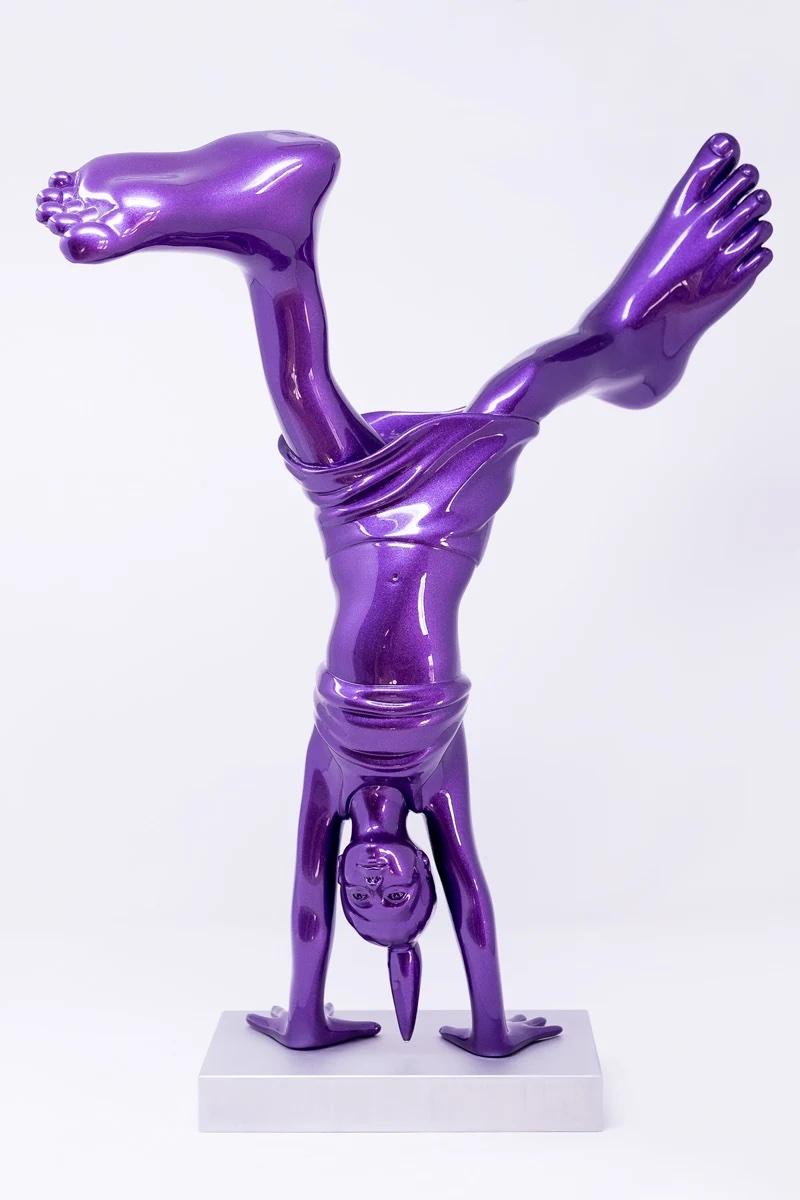 Idan Zareski Abstract Sculpture - La Nena 220cm Purple 2/8