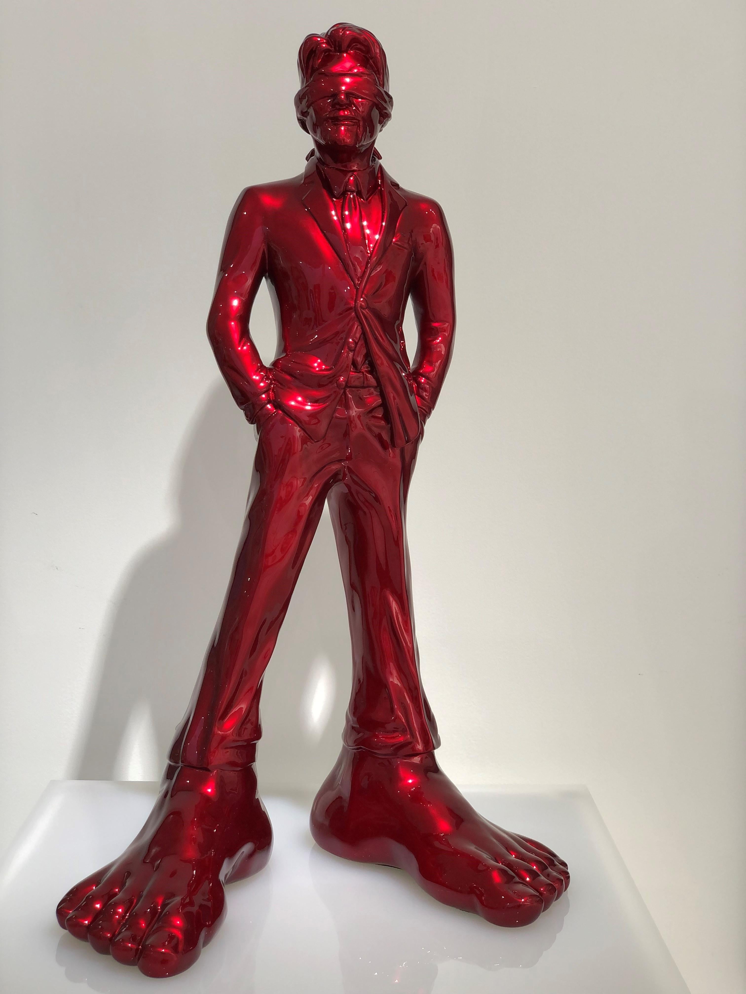 Idan Zareski Figurative Sculpture - Businessman 85 - Resin Sculpture, 2022