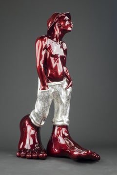 Le Siffleur 85 - Sculpture en résine, 2022