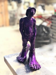 Le Siffleur XS , aubergine (lila) - Pop-Skulptur, limitierte Auflage