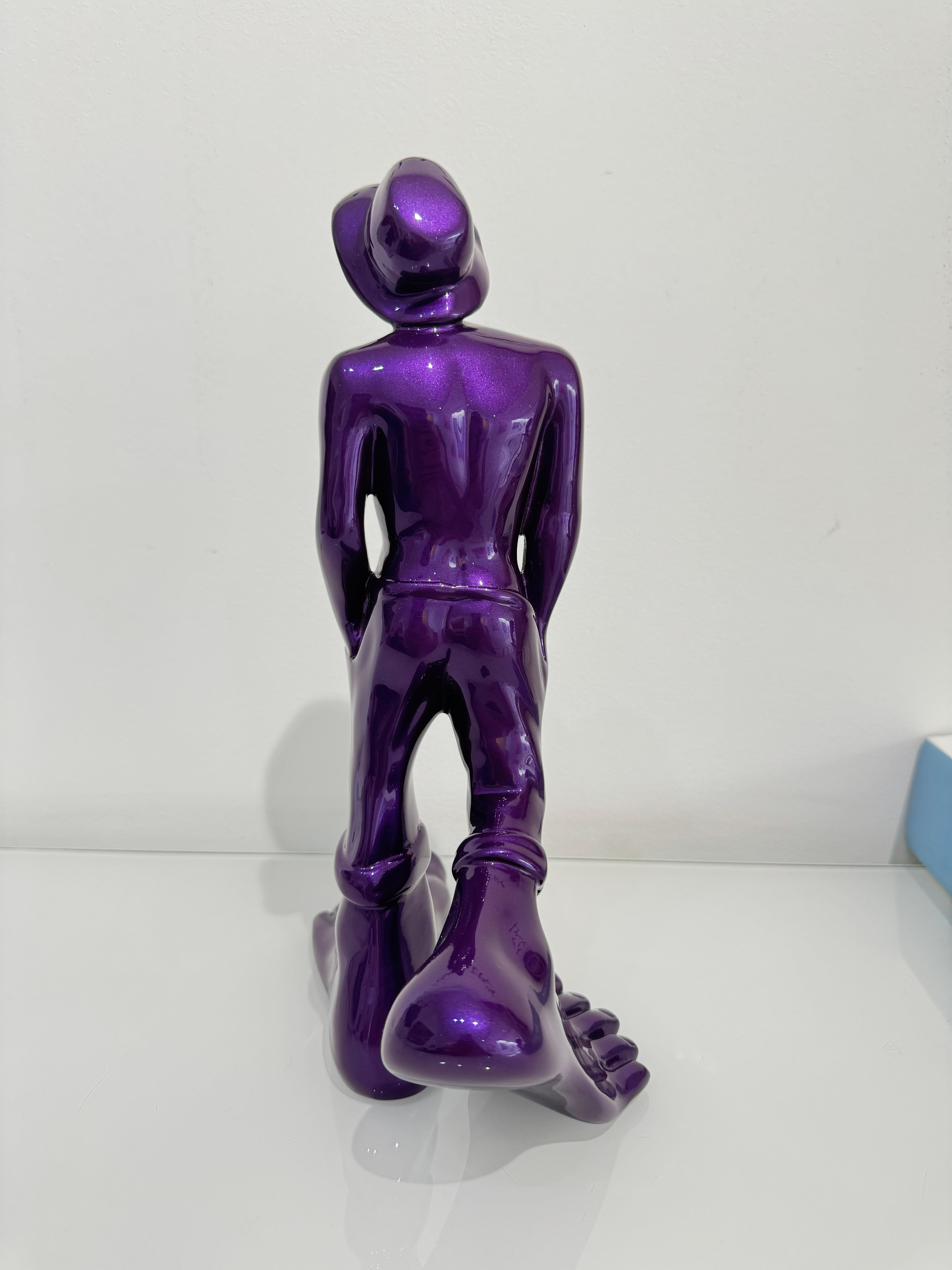 This striking piece, known for its bold red finish and lifelike detail, exemplifies Zareski's unique artistic vision and mastery in sculpture.

