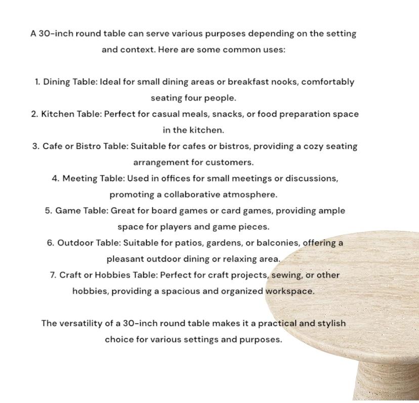 Contemporary IDE BISTRO TABLE - 28
